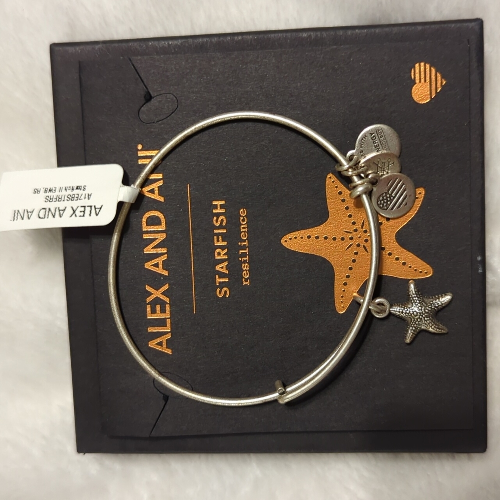 Alex and Ani starfish charm bracelet